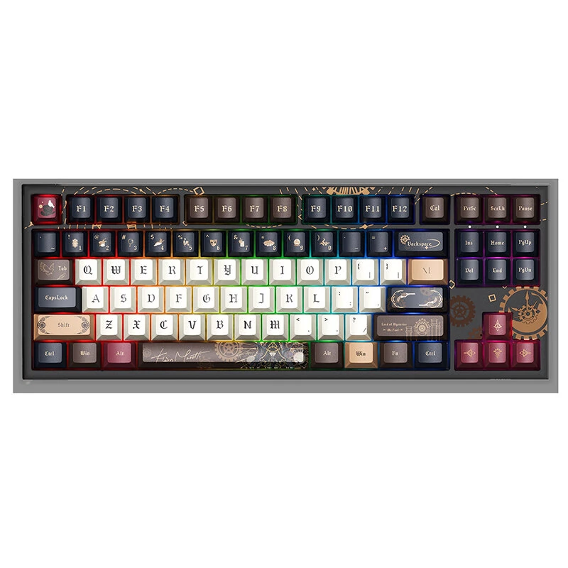 AKKO 5087V5 Lord of Mysteries Edition Keyboard 88-keys  Tri-Mode Hot-Swappable Gasket Mount 8KHz Polling Rate 10000mAh Battery PBT Dye-Sub RGB Backlit Custom Mechanical Keyboard — view 5