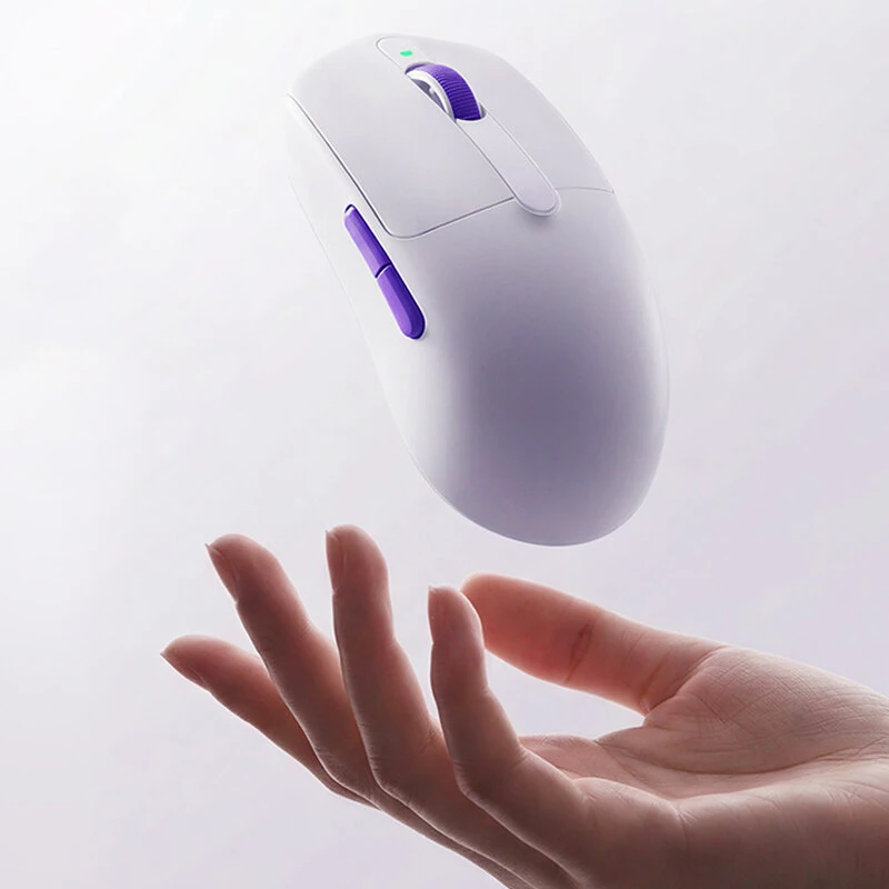 AKKO V9 Master Gaming Mouse Tri-mode PAW3955 Sensor Max 65000DPI Dual 8K Return Rate 39g Lightweight 86H Playback E-sports Gamer Mice — view 2