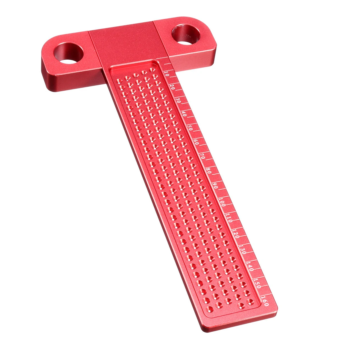 Aluminium Alloy T-160 Hole Positioning Metric Measuring Ruler Woodworking Tool For Carpenter