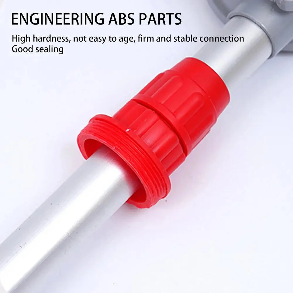 Aluminum Alloy Hand Crank Oil Extractor Pump Lightweight Portable Adjustable Tube Length Automotive Fluid Transfer Tool Workshop Garage Home Use — view 3