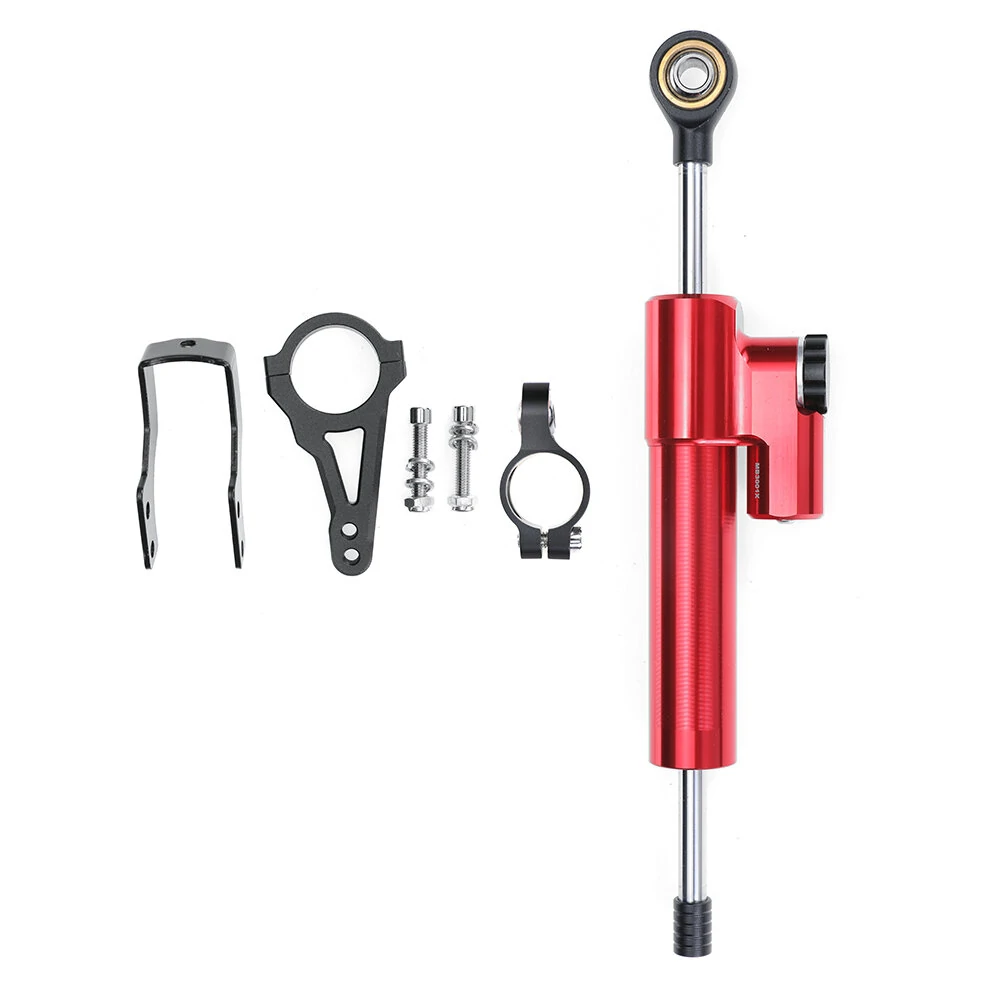 Aluminum Alloy Steering Damper With Damper Bracket Install Auxiliary Bracket For Three-bar Frame Scooter Boyueda S3 ANGWATT T1 Laotie TI30 T30 Xtron DT D88 T107 Pro — view 11