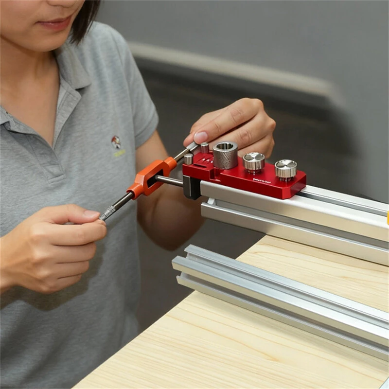 Aluminum Profile Hole Punching Tapping Tool Kit 6mm 8mm 10mm 14mm DIY Drill Set for Metal Fabrication and Countersinking — view 4