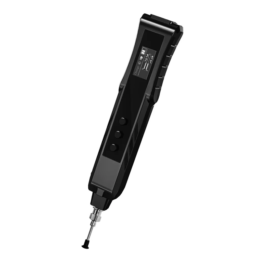 AMNVOLT 140g Lift Electric Vacuum Suction Pen Rechargeable Portable SMD IC Handling Tool Built-in Mini Pump Anti-Static LED Light Type-C Charging Screen Display — image 1