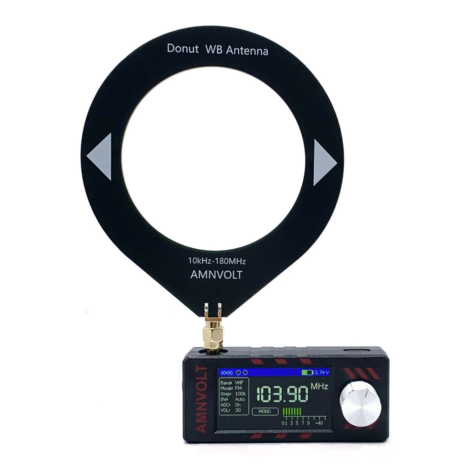 AMNVOLT V3S Mini SI4732 DSP Radio Receiver with Hi-Z Headphone Amplifier Circuit FM AM SSB LSB USB Mode ESP32-S3 Pocket Radio — view 4