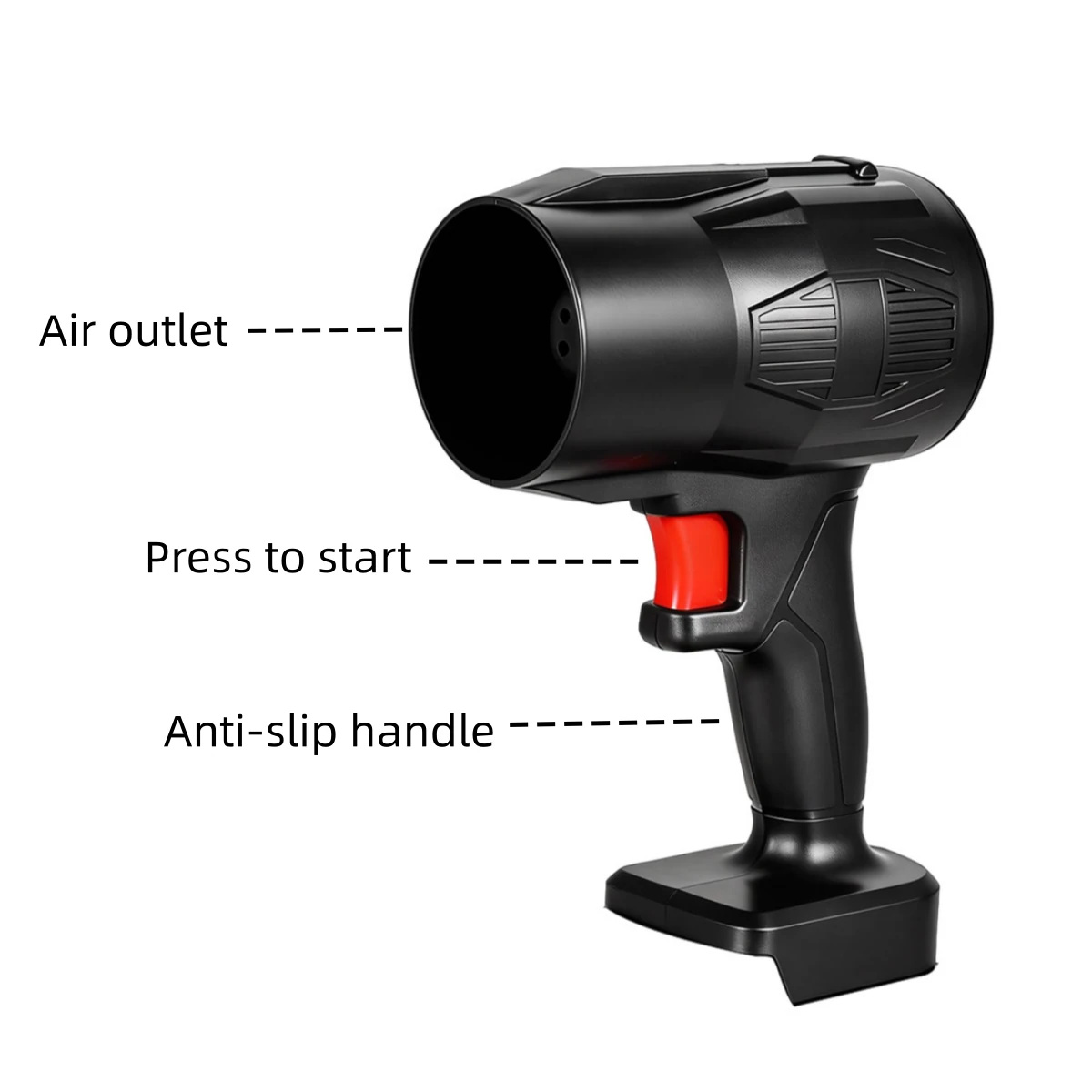Andeman Cordless Car Maintenance Air Blower 31000RPM 300W 25 m/s Powerful Motor 21V Rechargeable Battery Portable Compact Design Automotive Cleaning Tool — view 2