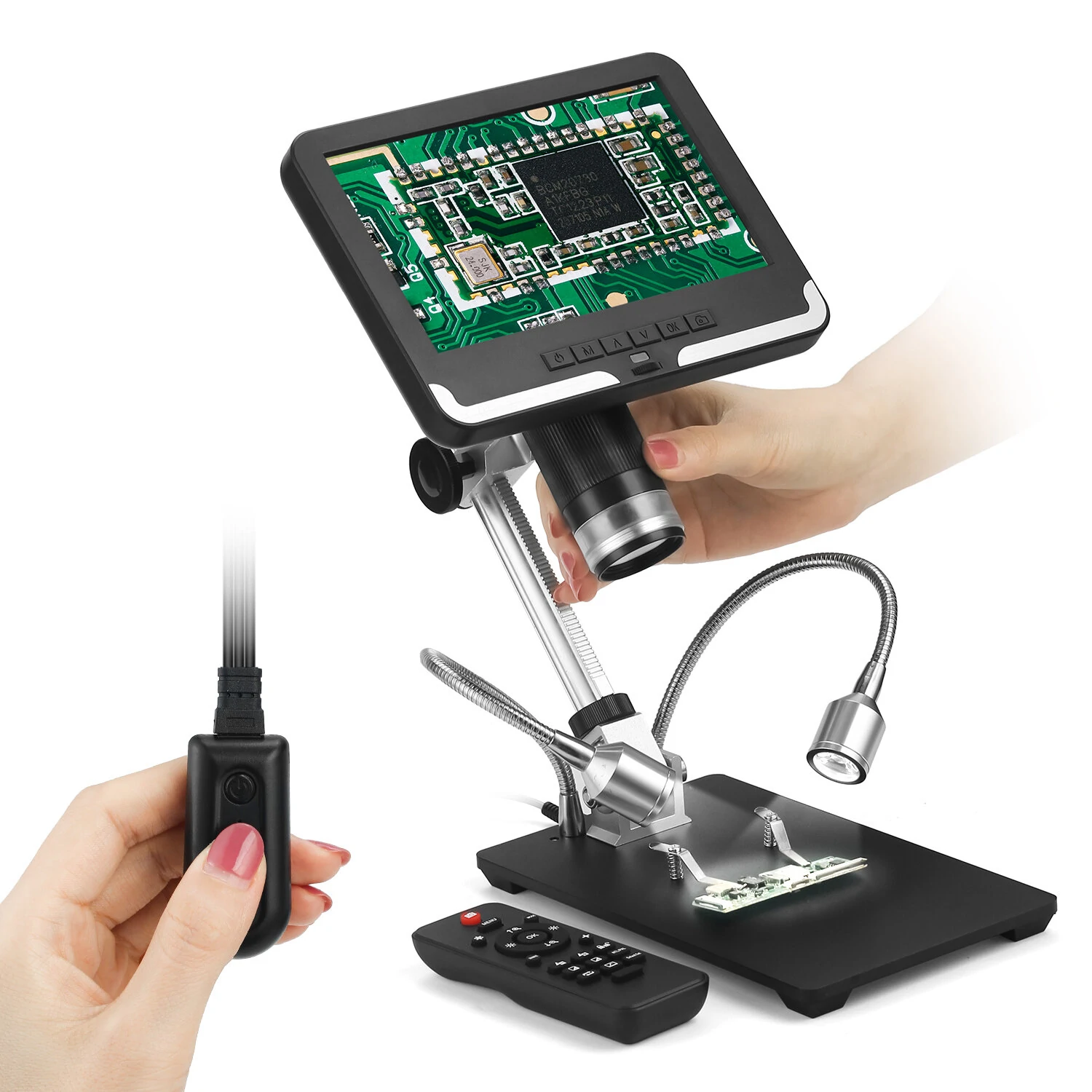 Andonstar AD206 1080P 3D Digital Microscope Soldering Microscope for Phone Repairing SMD / SMT — view 2