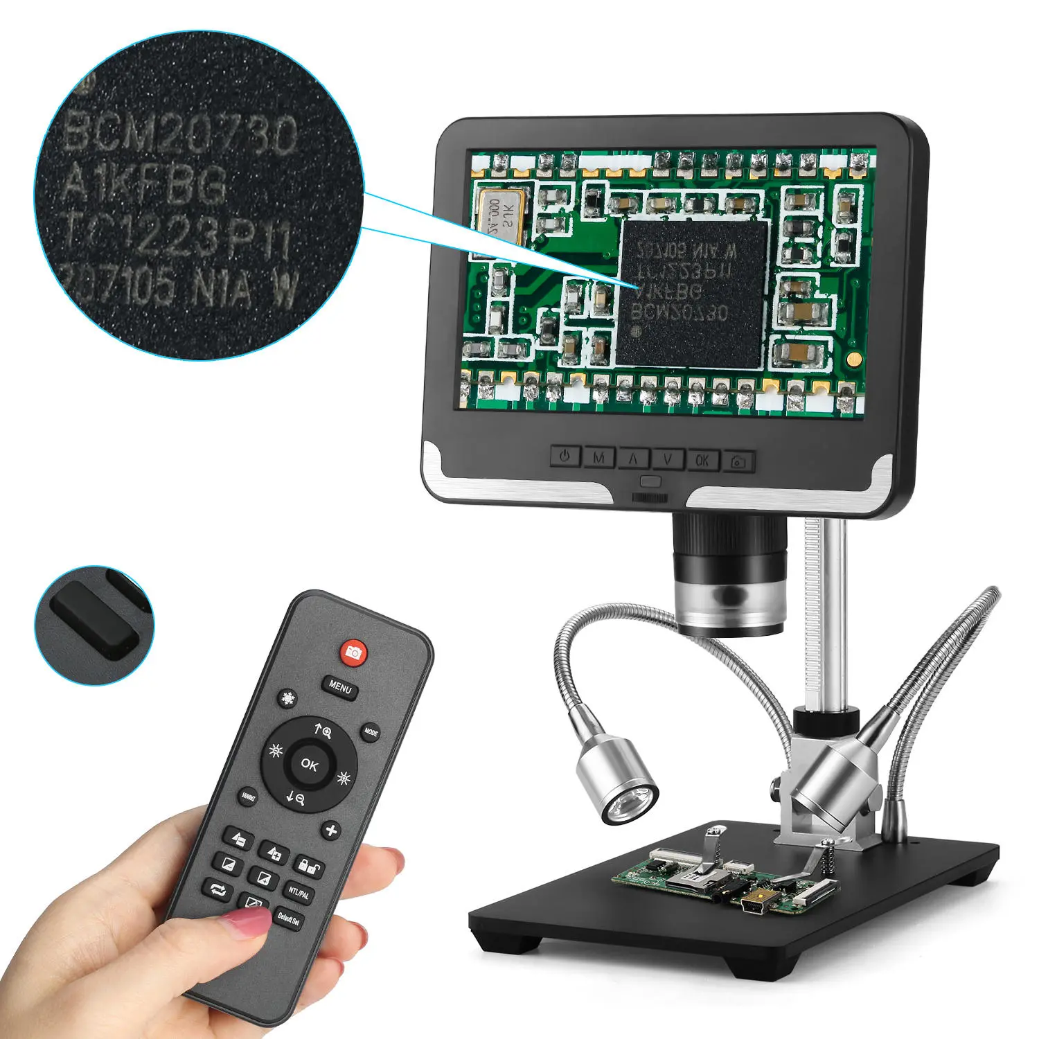 Andonstar AD206 1080P 3D Digital Microscope Soldering Microscope for Phone Repairing SMD / SMT — view 5