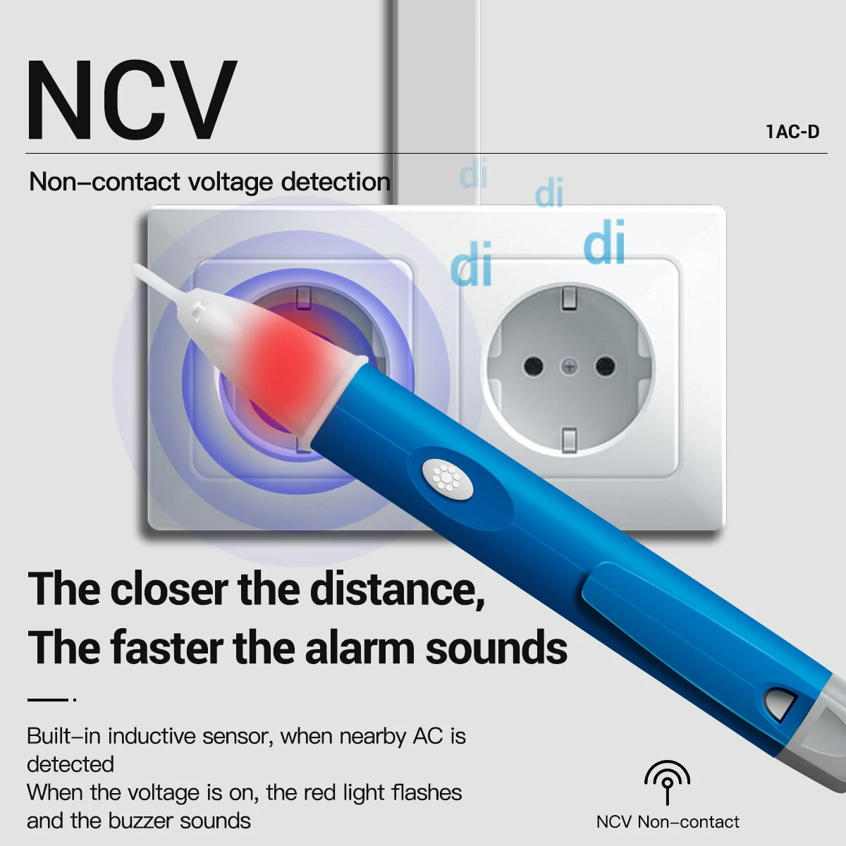ANENG 1AC-D Non-contact Voltage Test Pen Electric Indicator 90-1000V Voltmeter Probe Power Tester — view 5