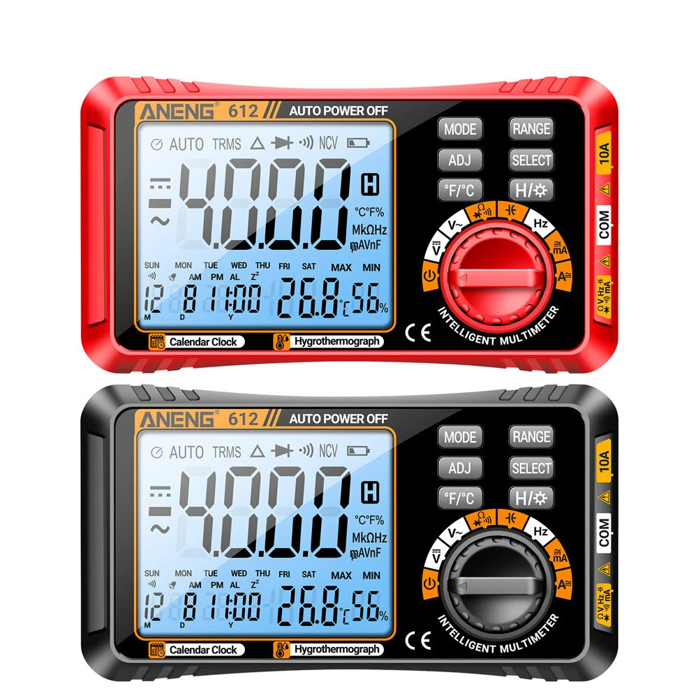 ANENG 612 Digital Multimeter High Precision AC/DC Voltage Current Resistance Capacitance Large LCD Backlight Automatic Power-Saving Portable Design — view 10