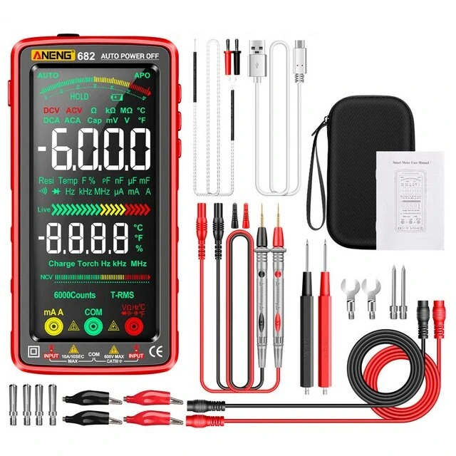 ANENG 682 Smart VA Reverse Multimeter AC/DC Ammeter Voltage Tester Rechargeable Electric Ohm Diode Tester Tools for Electrician — view 2