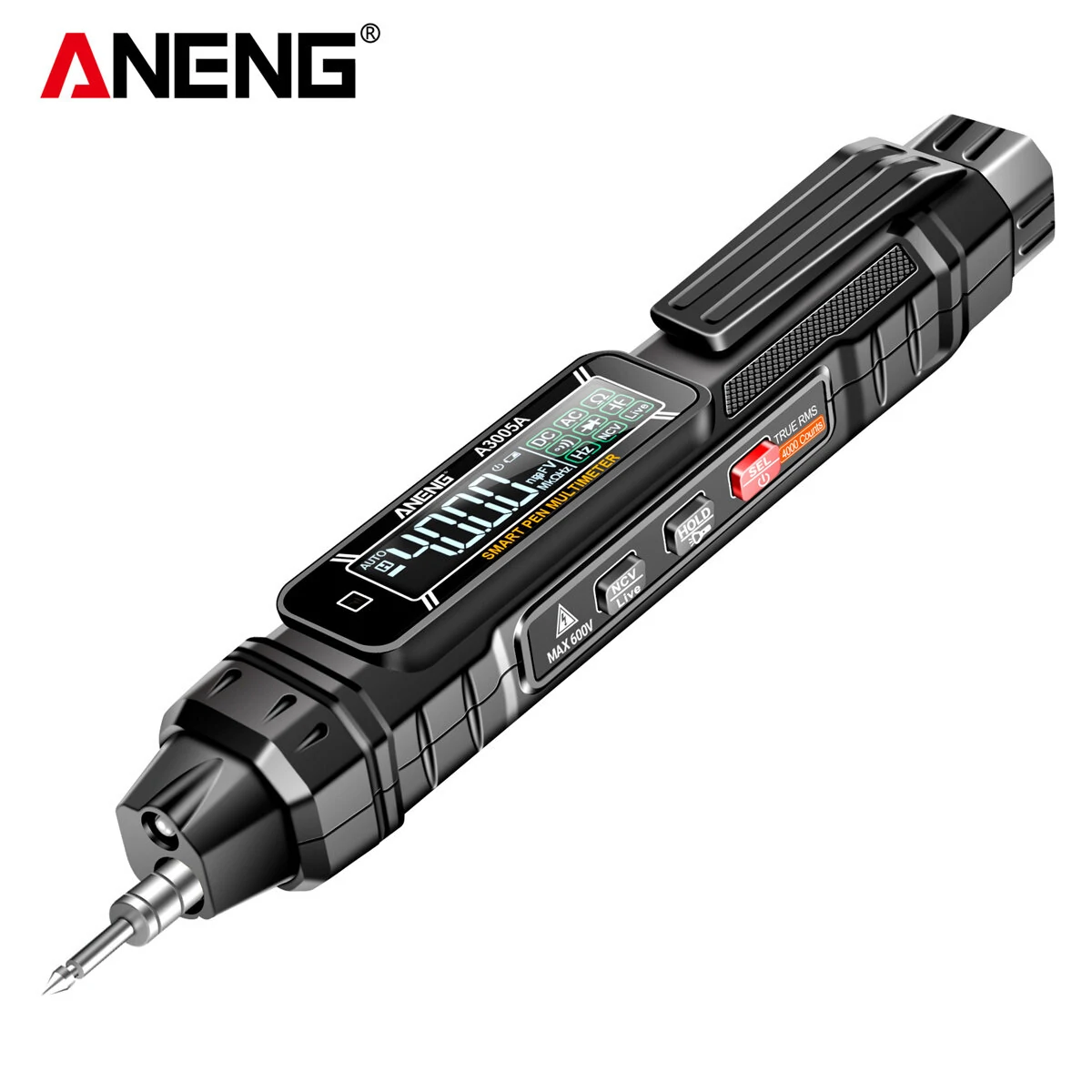 ANENG A3005A A3005APro 4000 Counts Professional Digital Multimeter Pen AC/DC Voltage Hertz Capacitance Resistance Diode Testing Auto Shutdown Essential Tool for Precision Electrical Measurements — ANENG