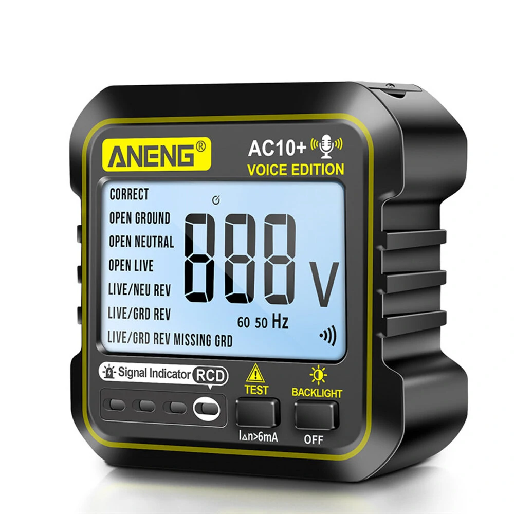 ANENG AC10+ Digital Display Socket with LCD Screen Voice Broadcast Leakage Protection Phase Meter Plug For Reliable Performance- Ideal for Standard Power Outlets — view 8