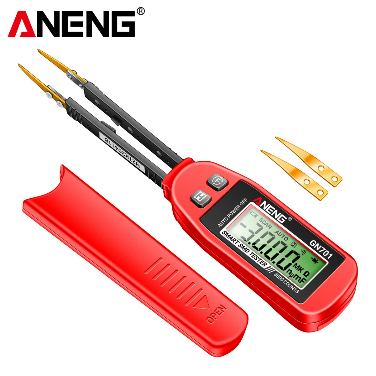 ANENG GN701 High Precision Smart SMD Tester Handheld Component Analysis Resistor Capacitor Diode Testing Secure CAT II Standard — view 10