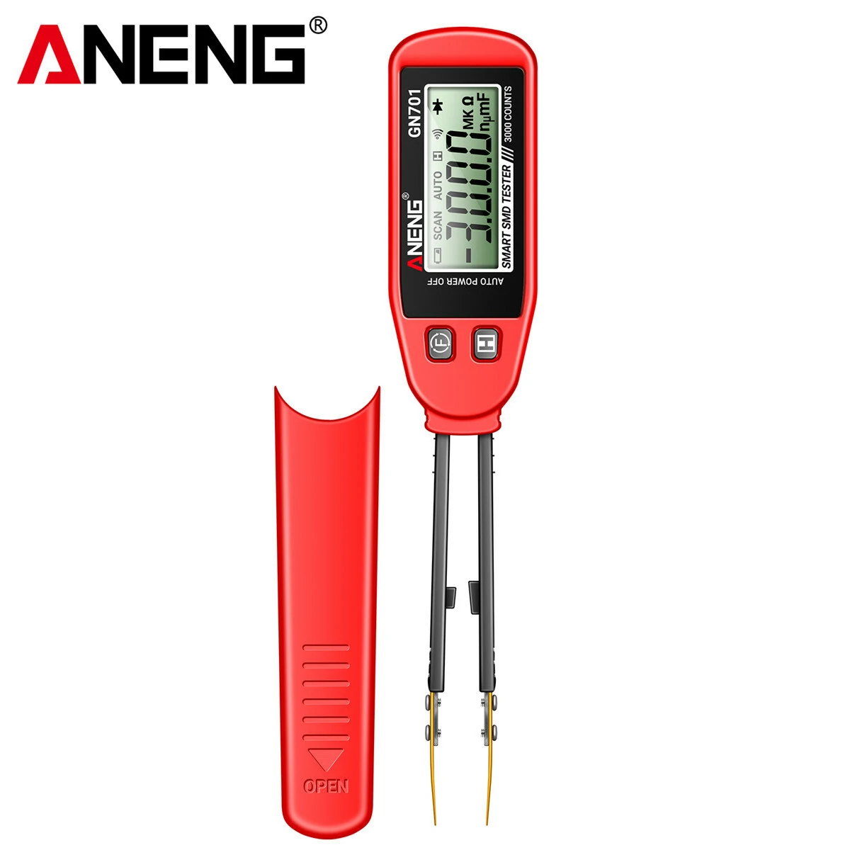 ANENG GN701 High Precision Smart SMD Tester Handheld Component Analysis Resistor Capacitor Diode Testing Secure CAT II Standard — view 2