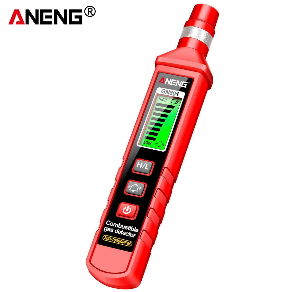 ANENG GN801 Gas Detector 300-10,000 ppm Range Quick Response Dual Sensitivity Best Safety Alert System — view 2
