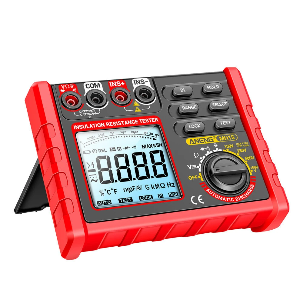 ANENG MH15 Insulation Resistance Tester Digital Megohmmeter AC/DC Voltage 0-750V/1000V Capacitance 0-60mF High Accuracy Multimeter 6000 Counts — image 1