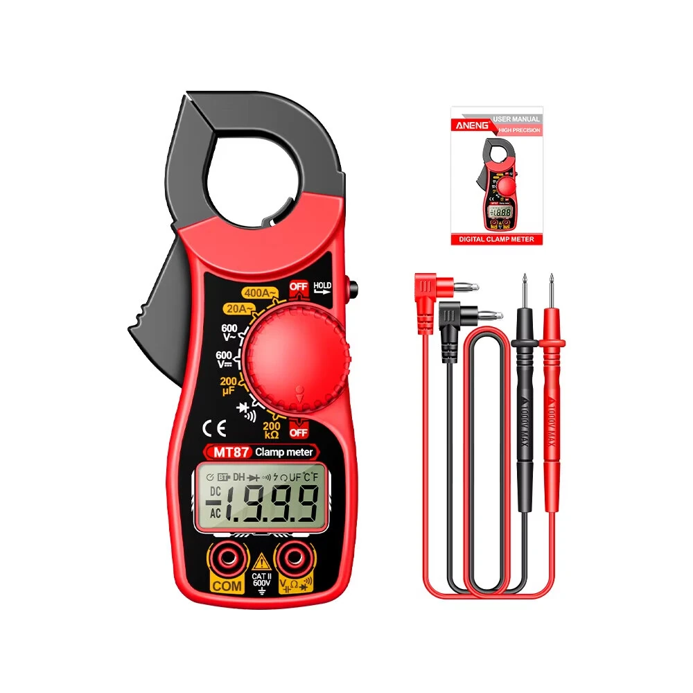 ANENG MT87 Digital Clamp Multimeter 400A AC Current Ammeter AC/DC Voltmeter Resistance Capacitance Tester — view 9