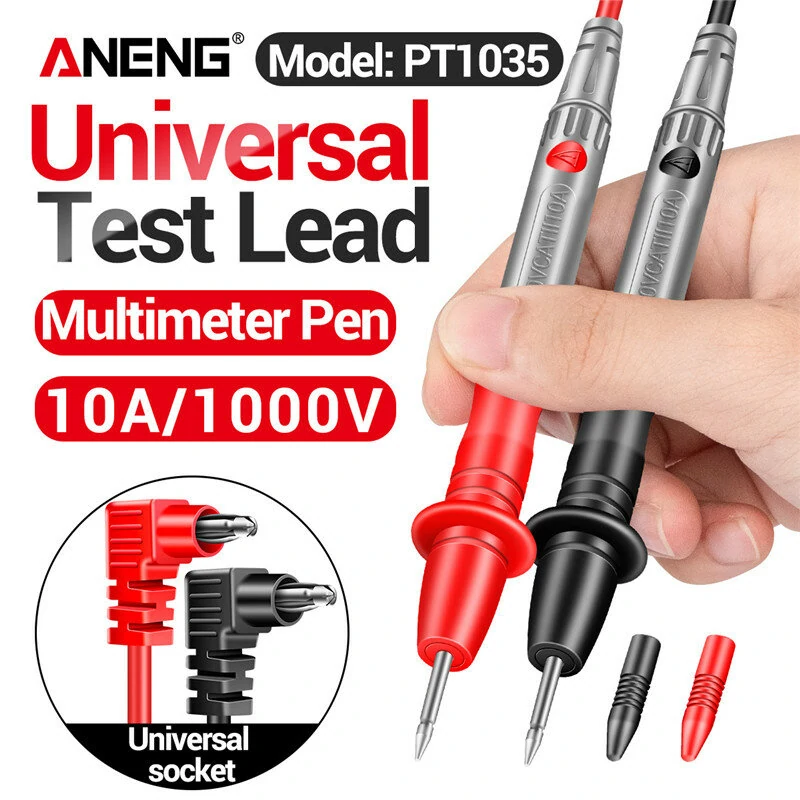ANENG PT1035 10A 1000V Digital Multimeter Test Lead Cable Replaceable Multimeter Pen Probe Test Wire Voltmeter Ammeter Accessory — ANENG