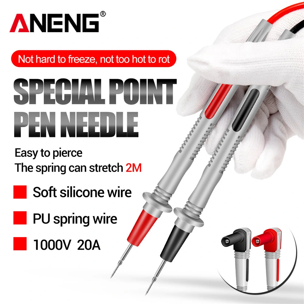 ANENG PT2010 Multifunctional Tester Lead Universal Multimeter Probe Spring Wire Pen Cable Electric Tools for Digital Multimeter — view 3