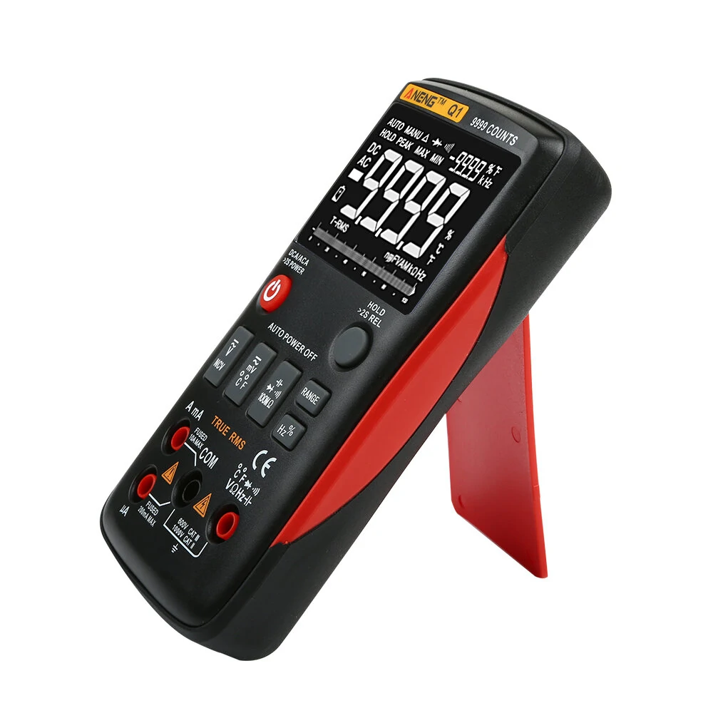 ANENG Q1 9999 Counts True RMS Digital Multimeter AC DC Voltage Current Resistance Capacitance Temperature Tester Auto/Manual Raging with Analog Bar Graph — view 5