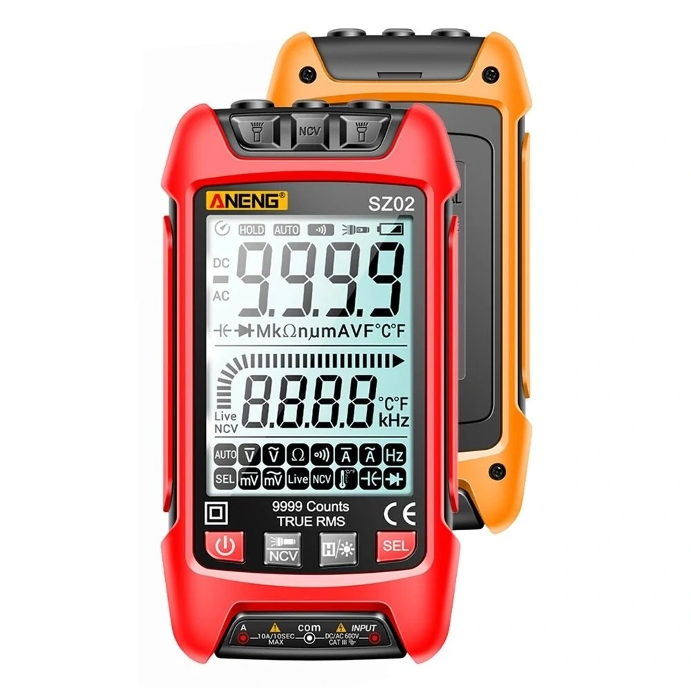 ANENG SZ02 9000 Counts Auto Range True RMS Digital Multimeter High Precision Resistance Frequency Capacitor Tester — ANENG