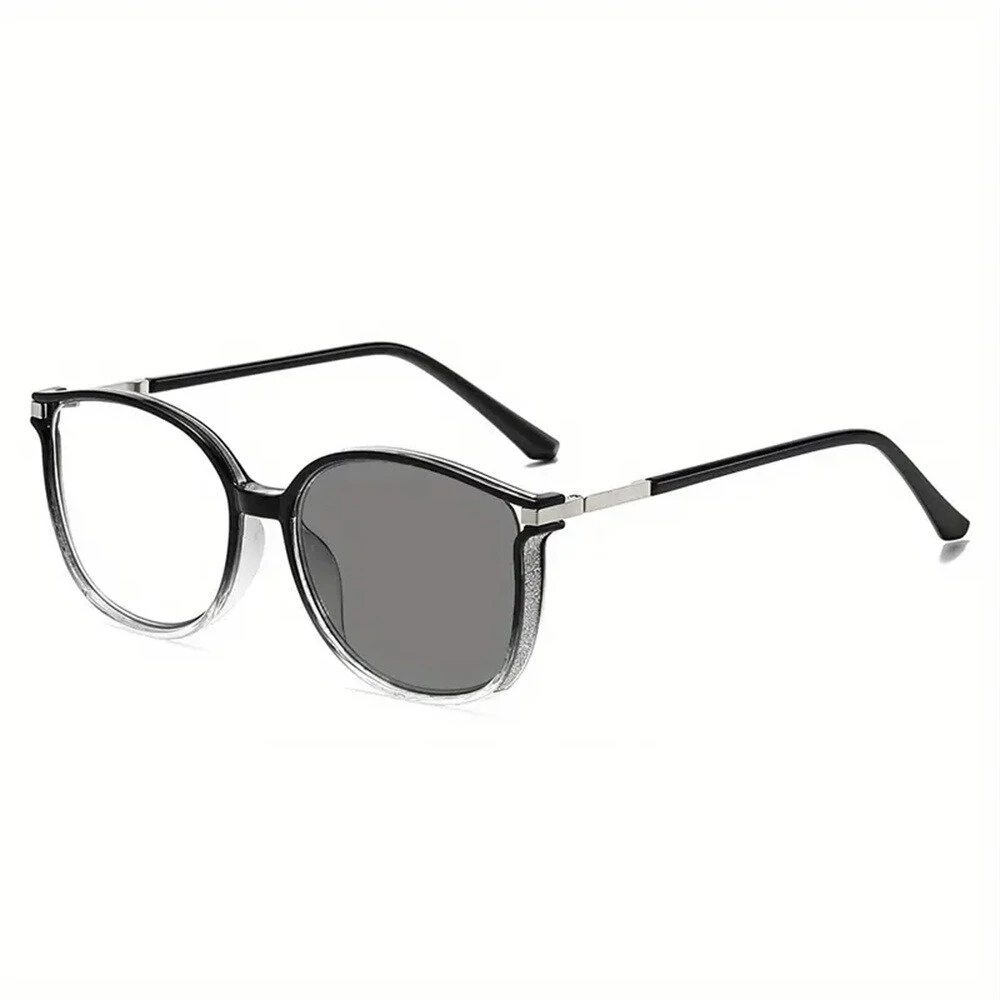 Anti-blue Light Photochromic Reading Glasses Fashion Diamonds frames Outdoor UV protection Presbyopia Eyeglasses — image 1