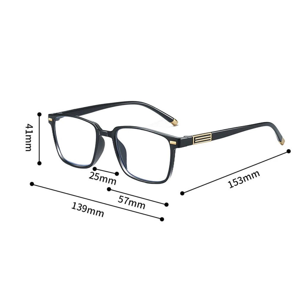 Anti Blue Light Reading Glasses Men Black Full Frame Hyperopia Eyewear High-definition Comfortable Presbyopia Glasses — view 2