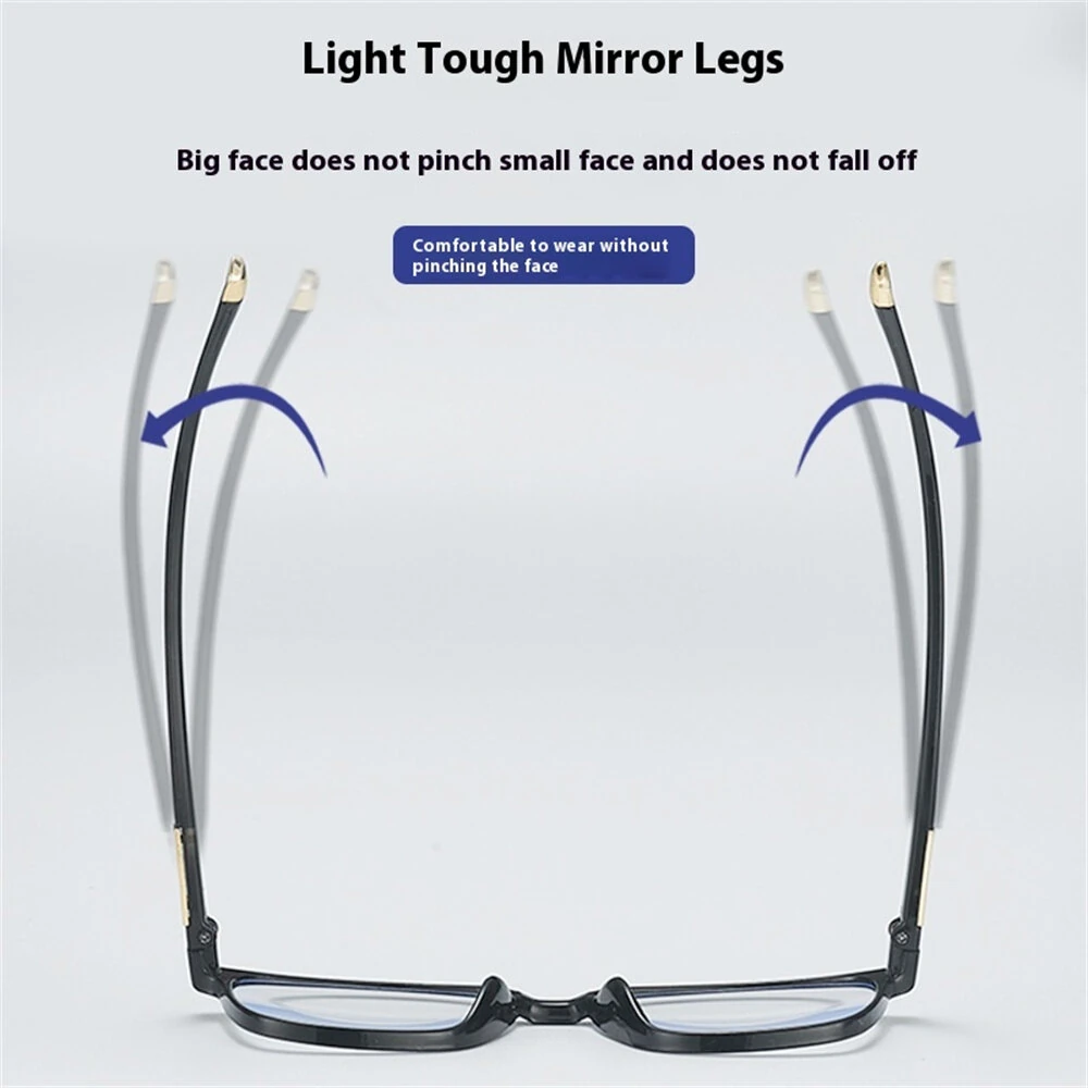 Anti Blue Light Reading Glasses Men Black Full Frame Hyperopia Eyewear High-definition Comfortable Presbyopia Glasses — view 5
