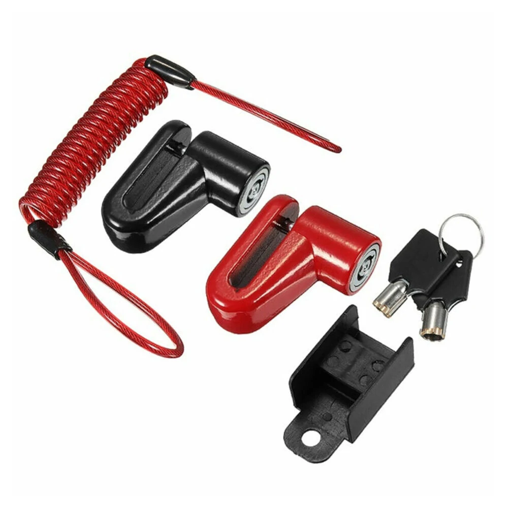 Anti-theft Lock For Electric Scooter Xiaomi Mijia Electric Scooter Electric Bike Disc Brake Lock With Steel Wire Bicycle Mountain Bike Motorcycle Disc lock Safety Theft Protect — view 2