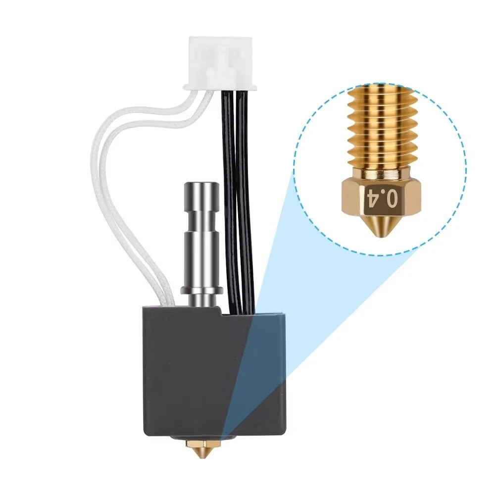 Anycubic Kobra S1 Hotend Extruder Kit 320°C High Temperature 24V 50W Heater 0.4mm Nozzle Ceramic Throat Tube for PLA TPU PETG ABS ASA 3D Printer Parts — view 8