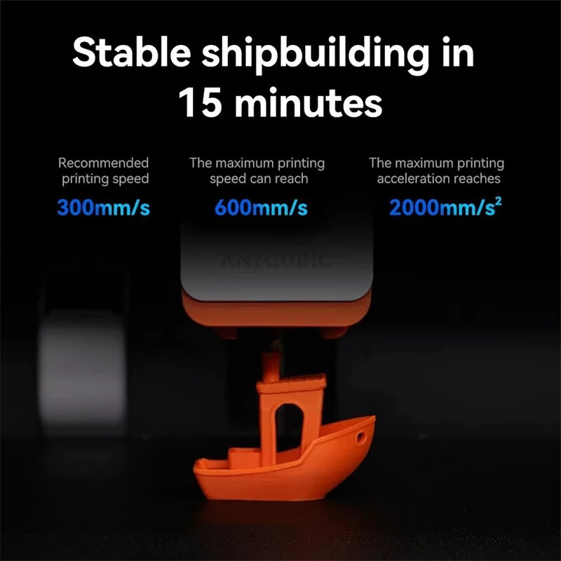 Anycubic Kobra S1 Upgrade Hotend Kit 320°C High Temperature 600mm/s Print Speed 20000mm/s² Acceleration Hardened Steel Nozzle for High Speed 3D Printing — view 2