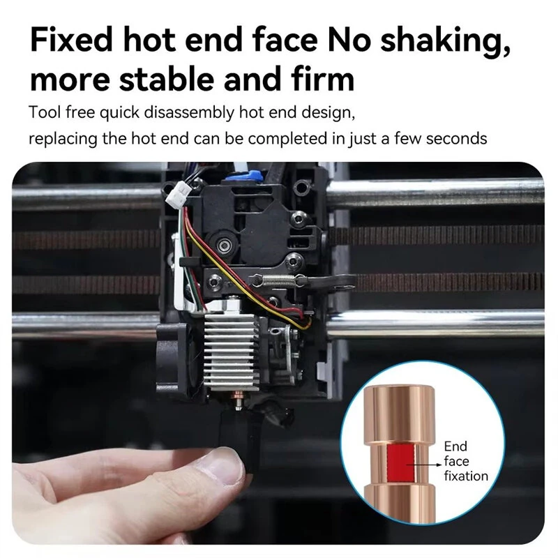 Anycubic Kobra S1 Upgrade Hotend Kit 320°C High Temperature 600mm/s Print Speed 20000mm/s² Acceleration Hardened Steel Nozzle for High Speed 3D Printing — view 5