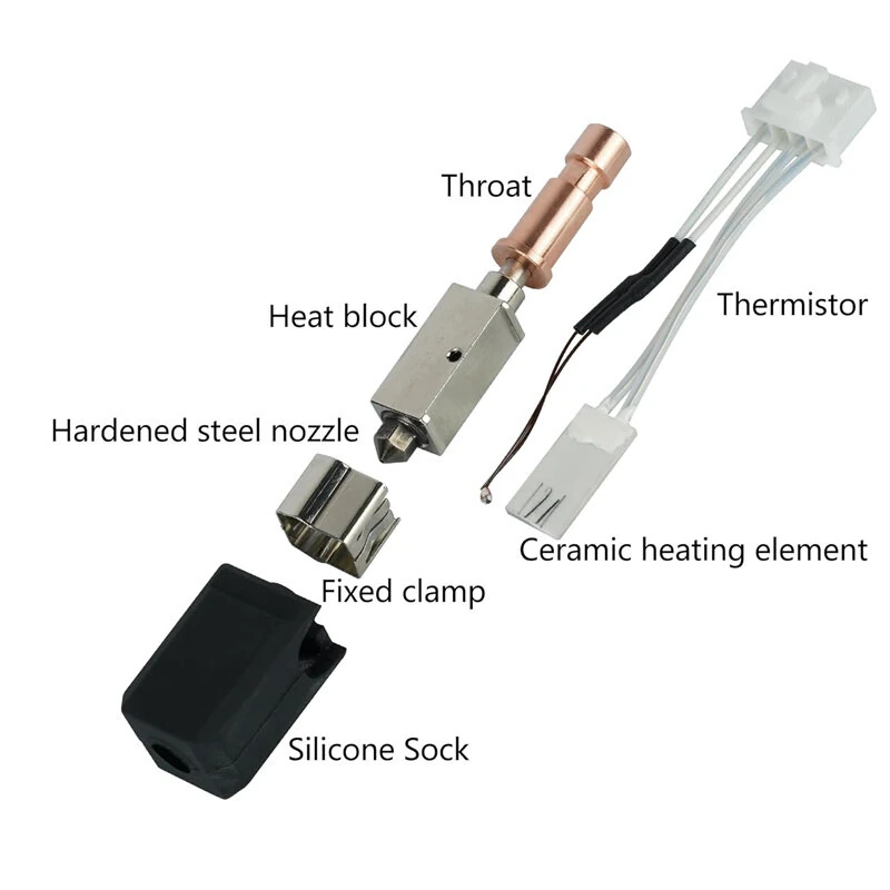 Anycubic Kobra S1 Upgrade Hotend Kit 320°C High Temperature 600mm/s Print Speed 20000mm/s² Acceleration Hardened Steel Nozzle for High Speed 3D Printing — view 7