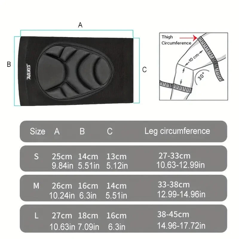 AOLIKES 1 Pair Anti-collision Anti-slip Knee Pads Thick EVA Foam Knee Pads for Volleyball Football Dance Sport — view 8