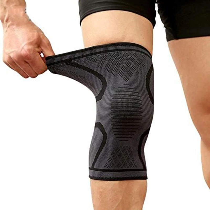 AOLIKES 1 Pair Sports Kneepads Anti-slip Breathable Weightlifting Training Knee Pads Support for Arthritis Sports Gym — view 4