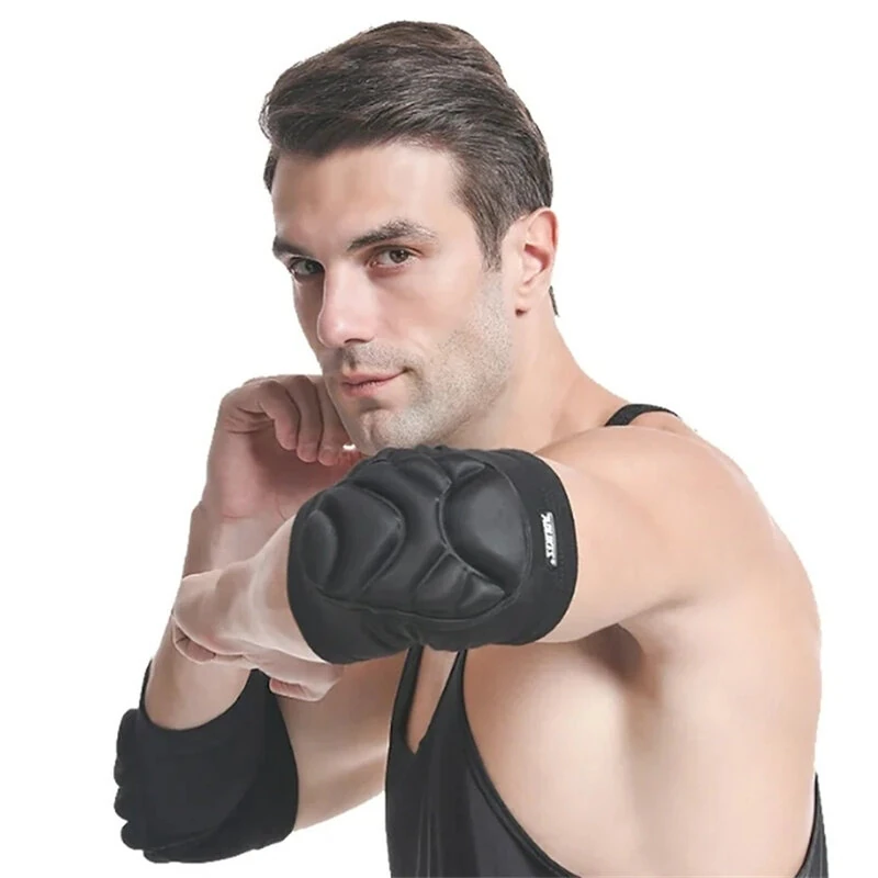 Aolikes 1Pair Hand Pads Elbow Protector Volleyball Sponge Support Compression Elbow Braces For Basketball Tennis Football — view 4
