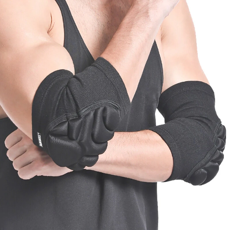 Aolikes 1Pair Hand Pads Elbow Protector Volleyball Sponge Support Compression Elbow Braces For Basketball Tennis Football — view 6