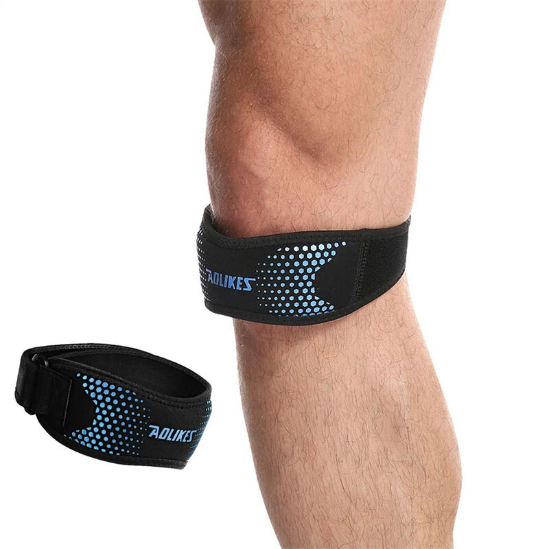 AOLIKES 1PCS Adjustable Knee Pad Knee Pain Relief Patella Stabilizer Support for Hiking Football Basketball Running Sport — view 4