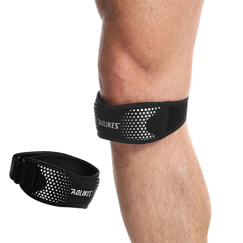 AOLIKES 1PCS Adjustable Knee Pad Knee Pain Relief Patella Stabilizer Support for Hiking Football Basketball Running Sport — view 5