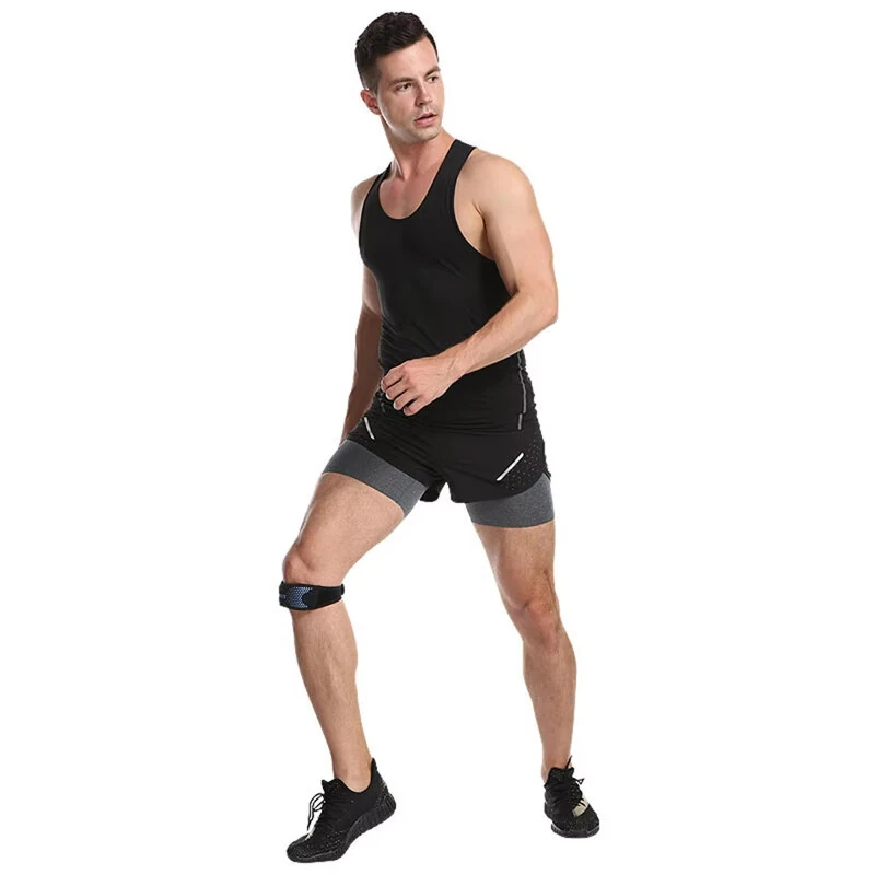 AOLIKES 1PCS Adjustable Knee Pad Knee Pain Relief Patella Stabilizer Support for Hiking Football Basketball Running Sport — view 7