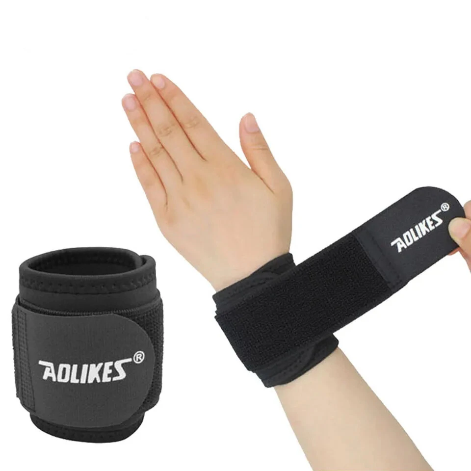 AOLIKES 1PCS Protective Hand Support Highly Elastic Adjustable Wrist Straps for Outdoors Basketball Tennis Strength Enhanced — view 6