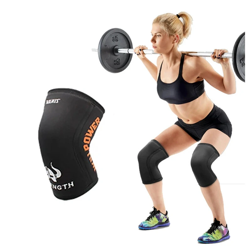 AOLIKES 7mm Neoprene Sports Kneepads Anti-slip Weightlifting Training Knee Pads Support for Women Men — view 2