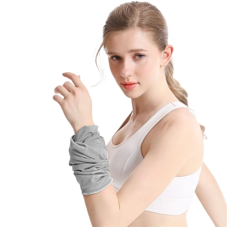 AOLIKES Cooling Sports Towel Protector Wrist Quick Dry Cooling Yoga Sweat Wipe Ice Fitness Outdoor Portable Sweat Absorber — view 4