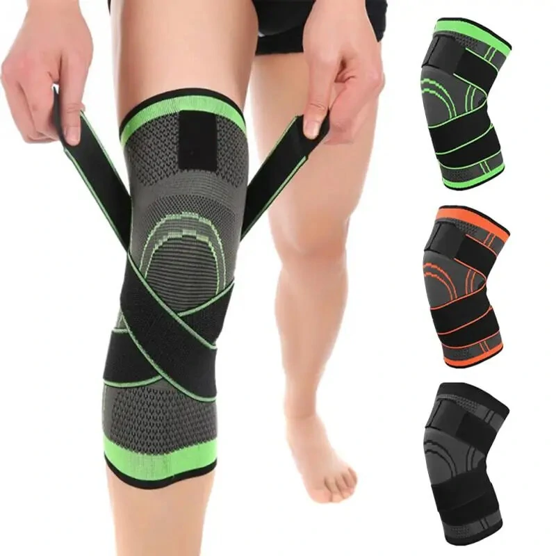 AOLIKES Professional Sports Knee Support Nylon Elastic Breathable Soft Bandage Knee Brace for Basketball Tennis Cycling