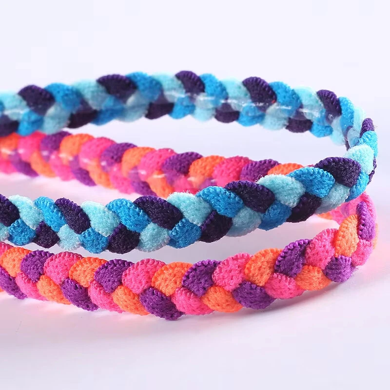 AOLIKES Weave Elastic Yoga Sweatband For Women Men Running Hair Bands Fitness Sweat Bands Sport Silicone antiskid Headband — view 5