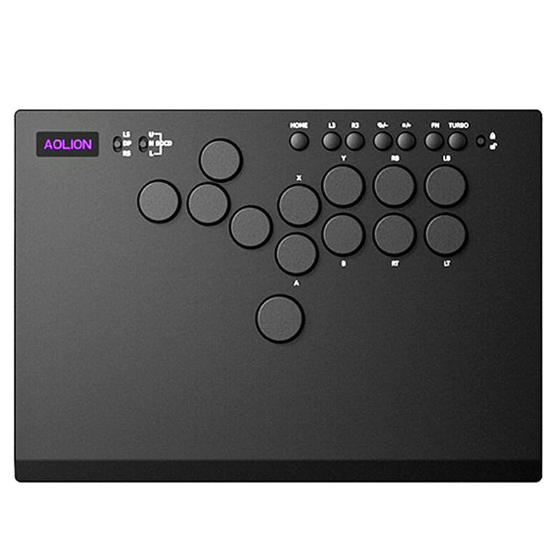 AOLION AL-P5366 Leverless Controller HITBOX Arcade Keypad with SOCD Mode for PS5/Steam Deck/Switch