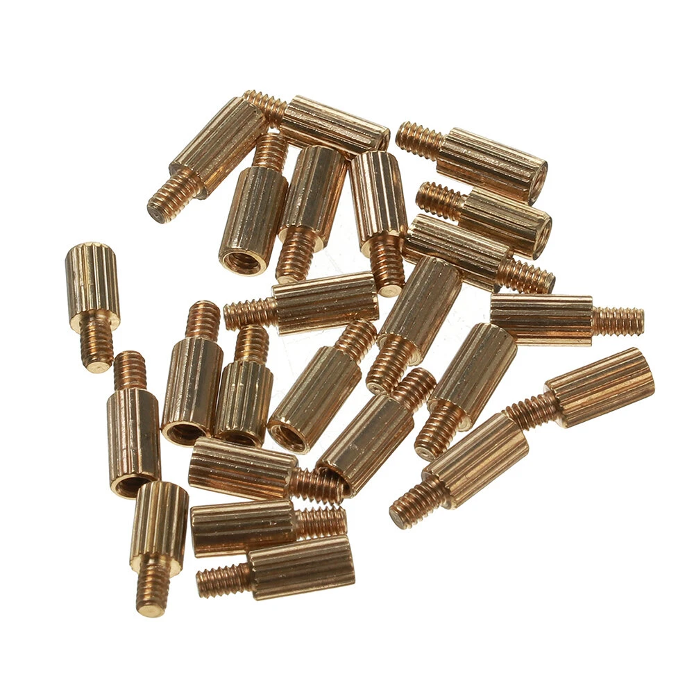 AOQDQDQD® 260Pcs M2 PCB Threaded Brass Male Female Standoff Spacer Board Hex Sc — view 7