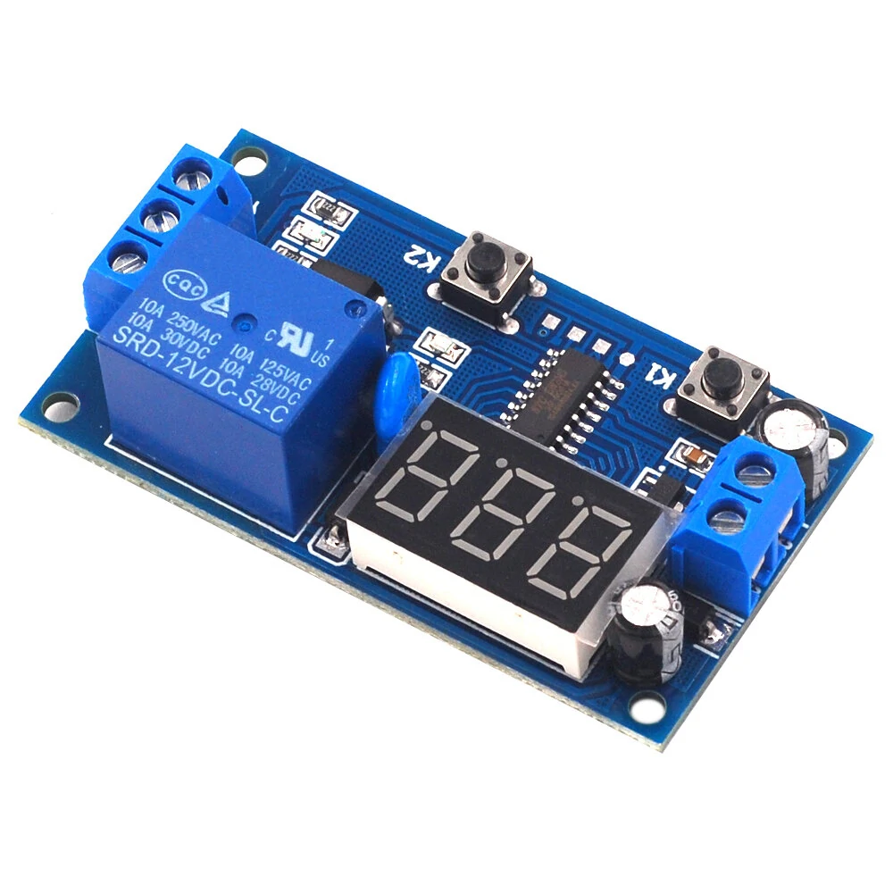 AOQDQDQD 5V/12V Time Control Switch with Intermittent Infinite Loop Countdown and Timing Relay Module — image 1