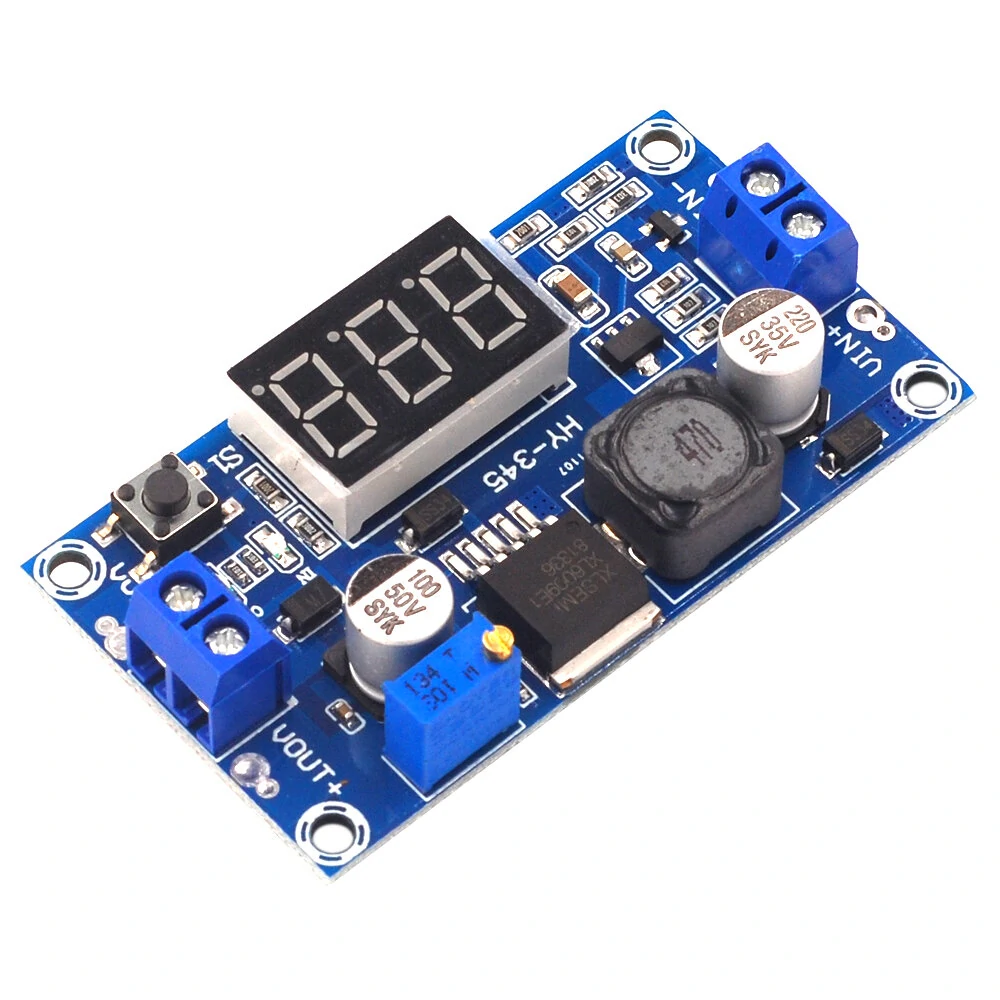AOQDQDQD A05 DC-DC Boost Module with Digital Voltage Display LM2577 Circuit Board and 3A Output — view 5