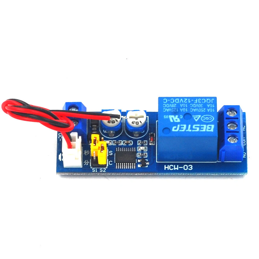 AOQDQDQD HCW-03 12V Relay Module with Infinite Cycle/Single Time/Delay Dual Adjustable/Multifunctional Relay Module/Delay Circuit Module — view 3